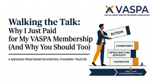 Walking the Talk Why I Just Paid For My VASPA Membership (And Why You Should Too)